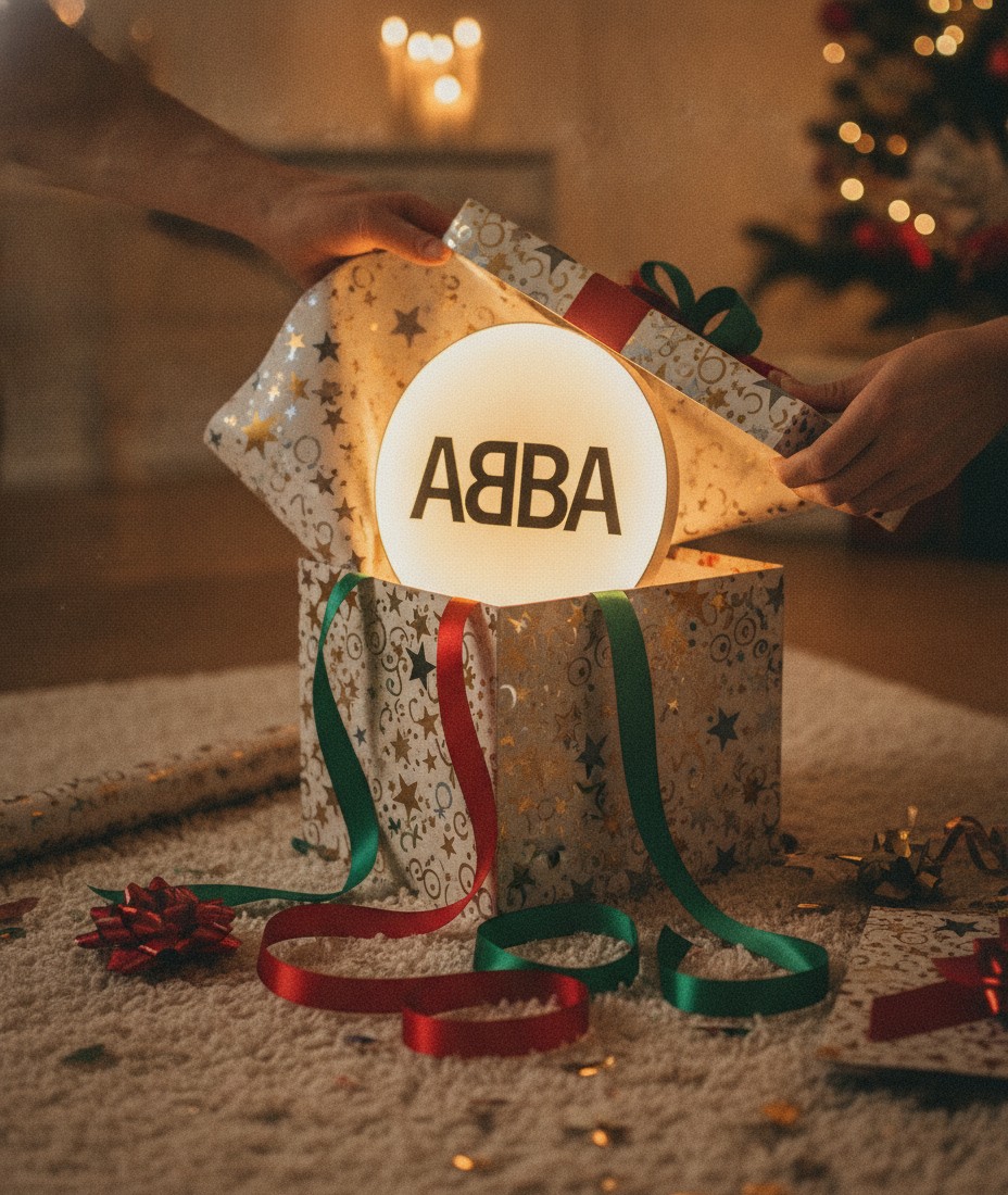 ABBA LED-Leuchtschild Wanddeko Musik-Deko Geschenk - Mockup
