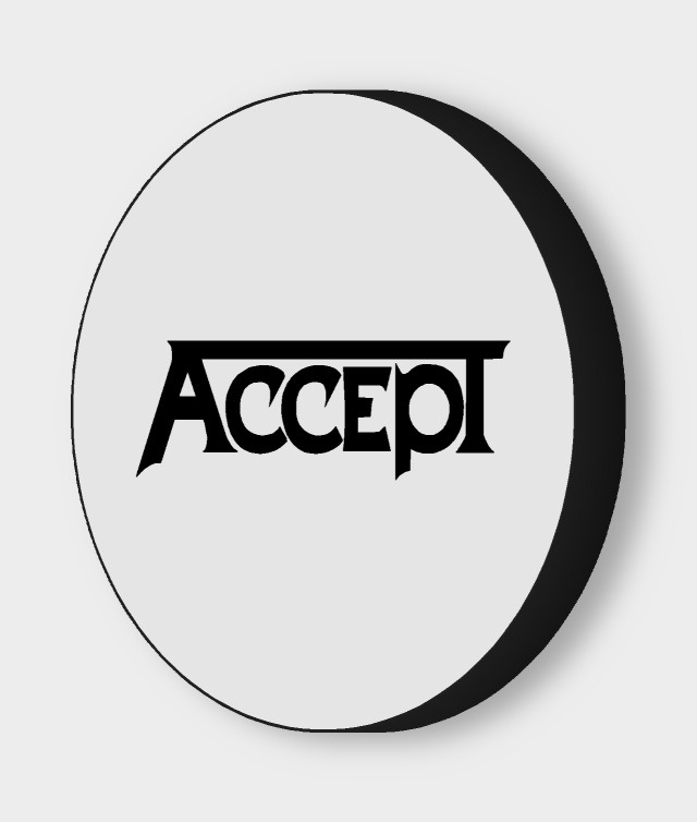Accept LED-Leuchtschild ausgeschaltet