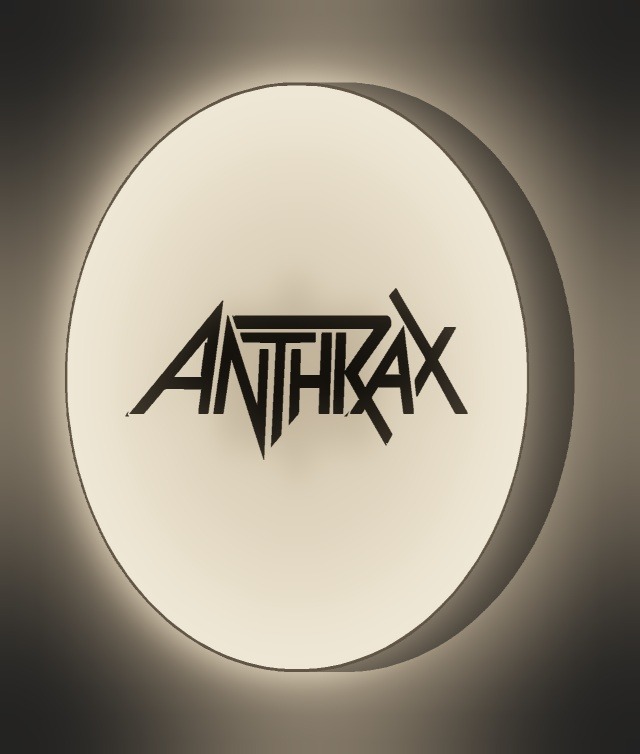 Anthrax LED-Leuchtschild leuchtend