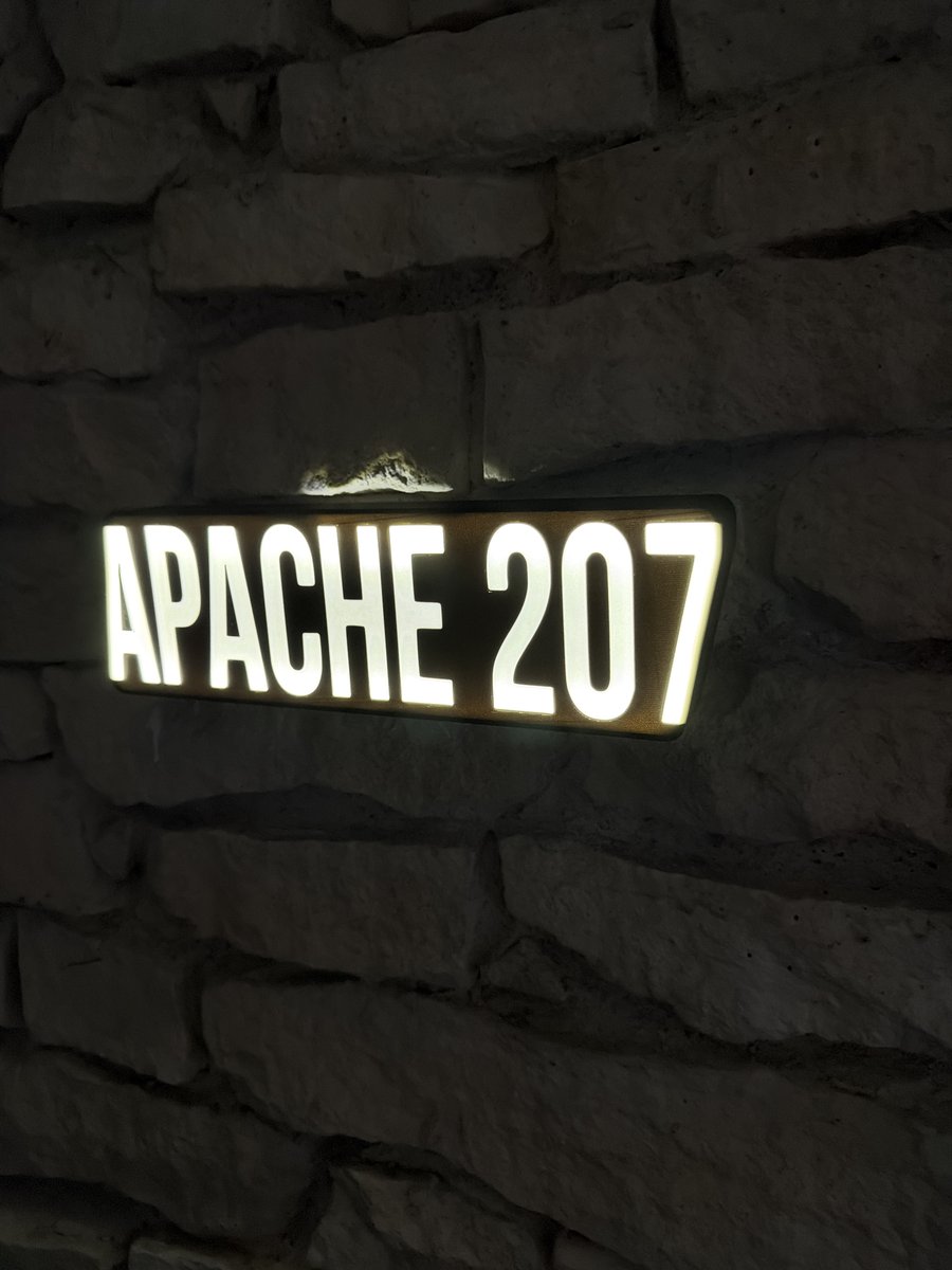 Apache 207 LED-Leuchtschild Wanddeko Musik-Deko Geschenk