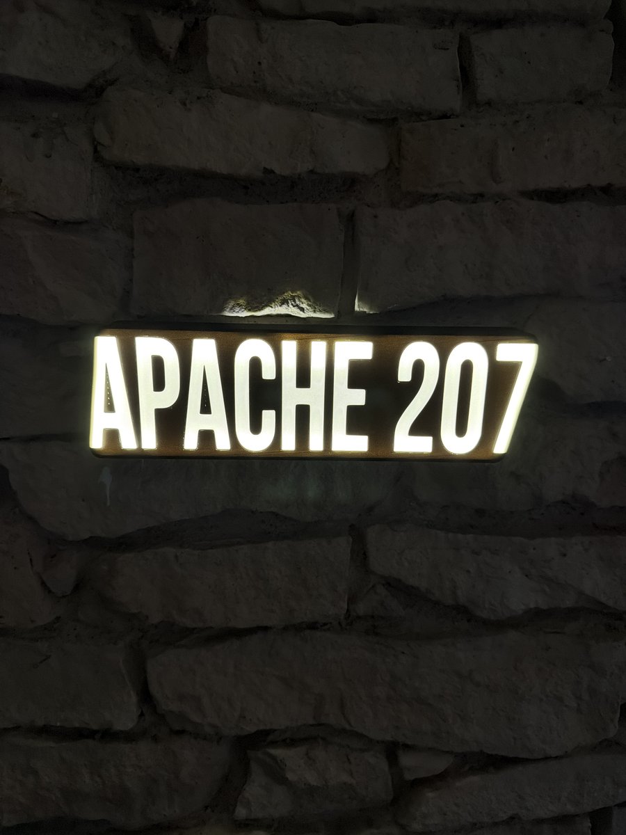 Apache 207 LED-Leuchtschild Wanddeko Musik-Deko Geschenk