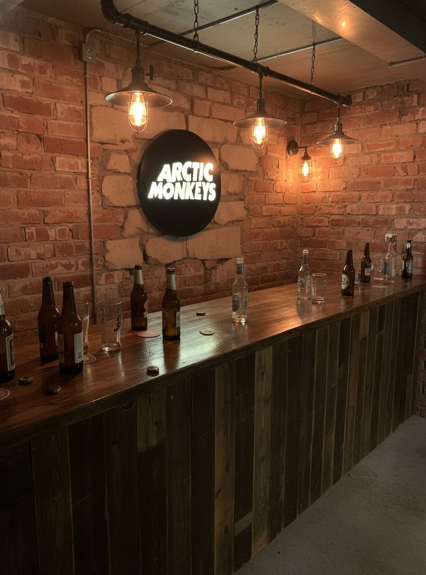 Arctic Monkeys LED-Leuchtschild Wanddeko Musik-Deko Geschenk - Mockup