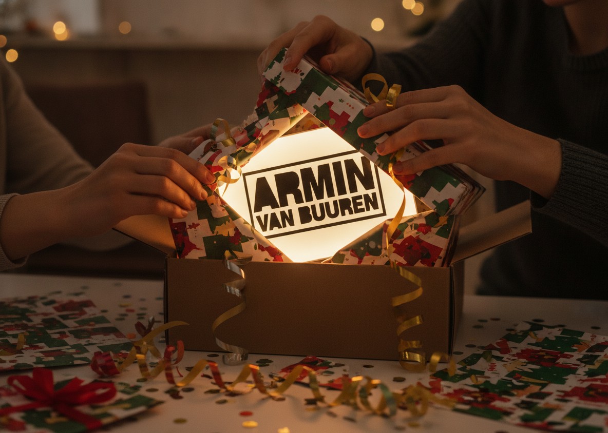 Armin van Buuren LED-Leuchtschild Wanddeko Musik-Deko Geschenk - Mockup
