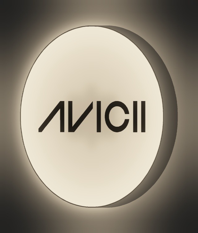 Avicii LED-Leuchtschild leuchtend