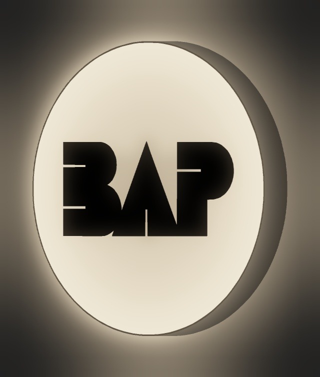 BAP LED-Leuchtschild leuchtend