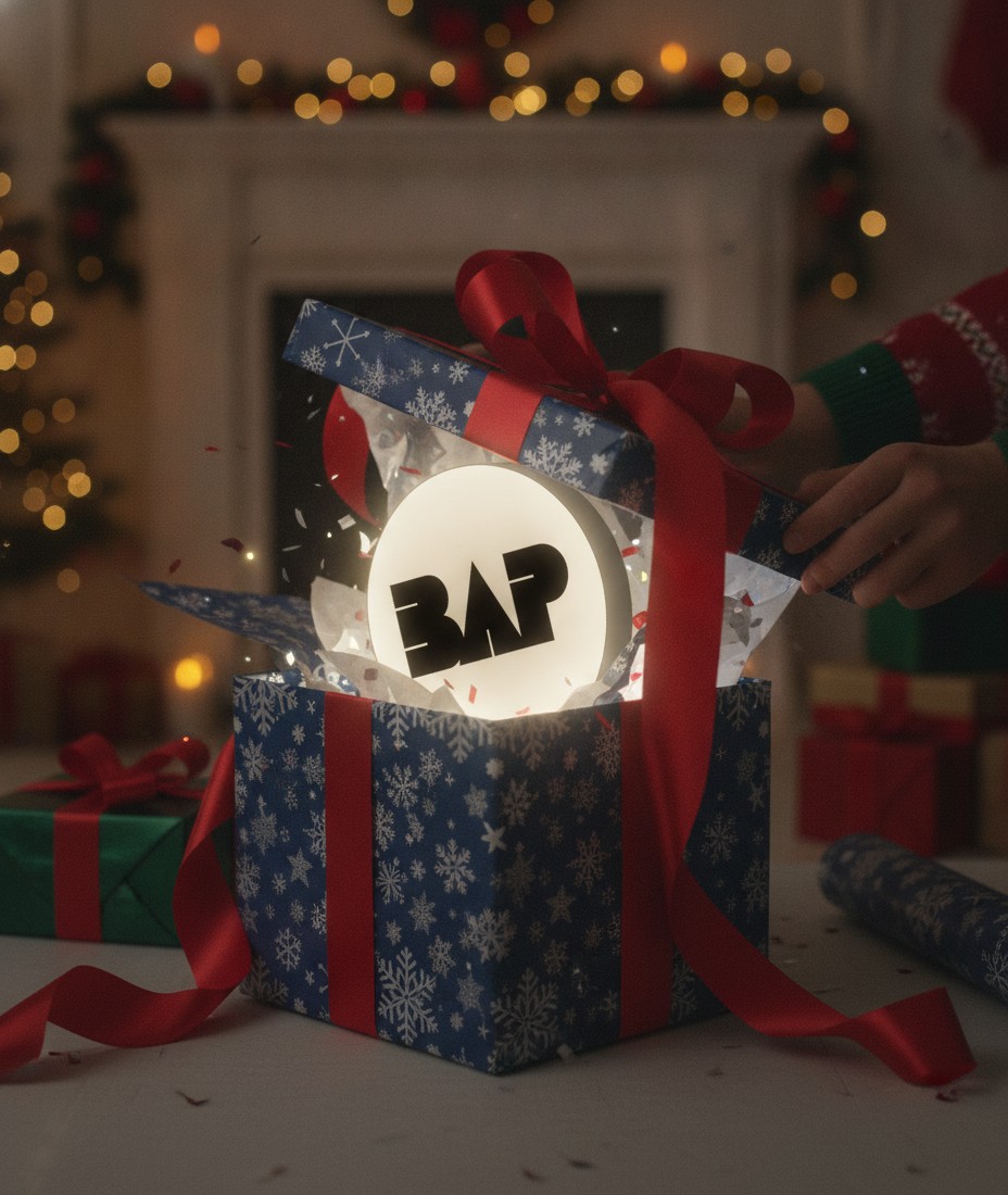 BAP LED-Leuchtschild Wanddeko Musik-Deko Geschenk - Mockup