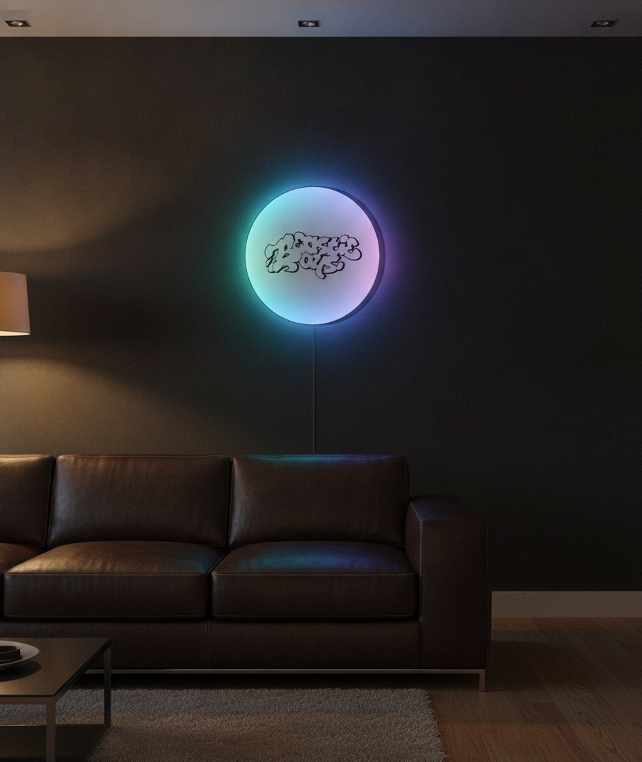 Beastie Boys LED-Leuchtschild Wanddeko Musik-Deko Geschenk - Mockup