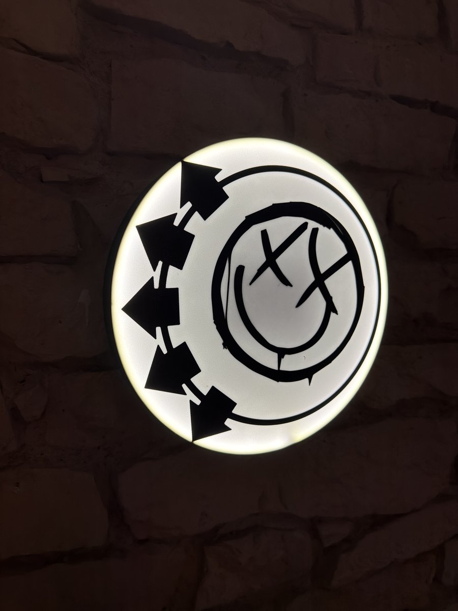 Blink-182 LED-Leuchtschild Wanddeko Musik-Deko Geschenk