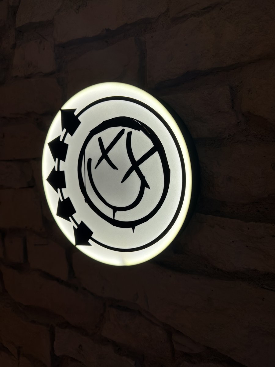 Blink-182 LED-Leuchtschild Wanddeko Musik-Deko Geschenk