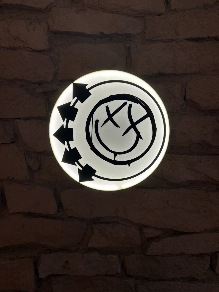 Blink-182 LED-Leuchtschild Wanddeko Musik-Deko Geschenk