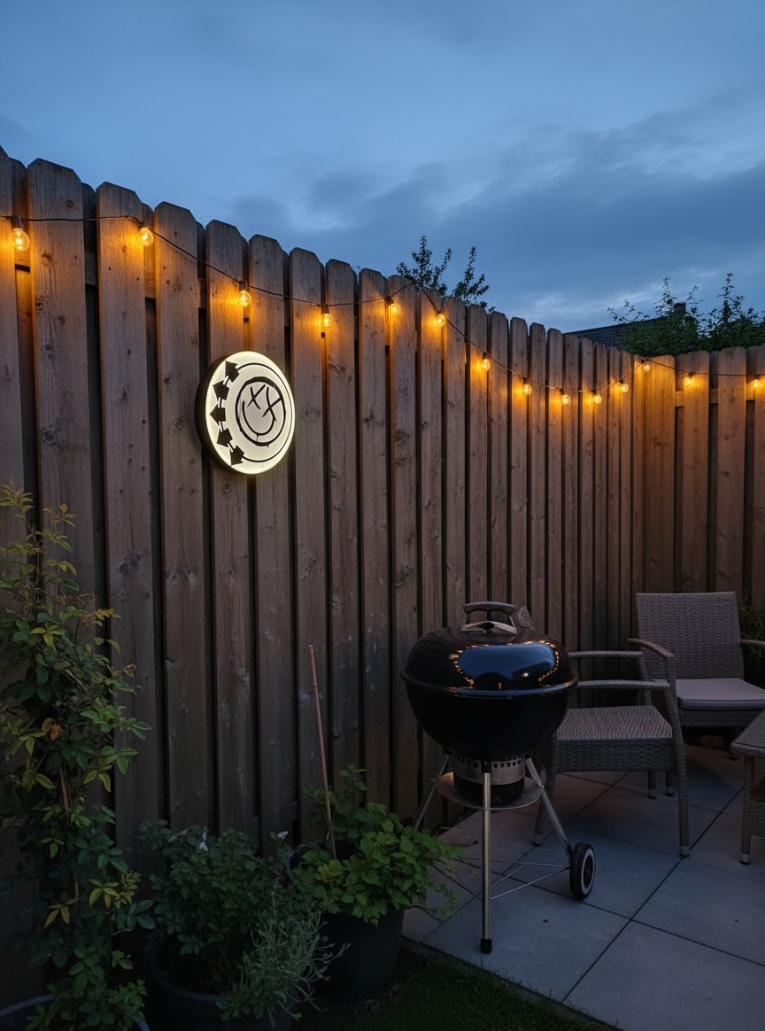 Blink-182 LED-Leuchtschild Wanddeko Musik-Deko Geschenk - Mockup