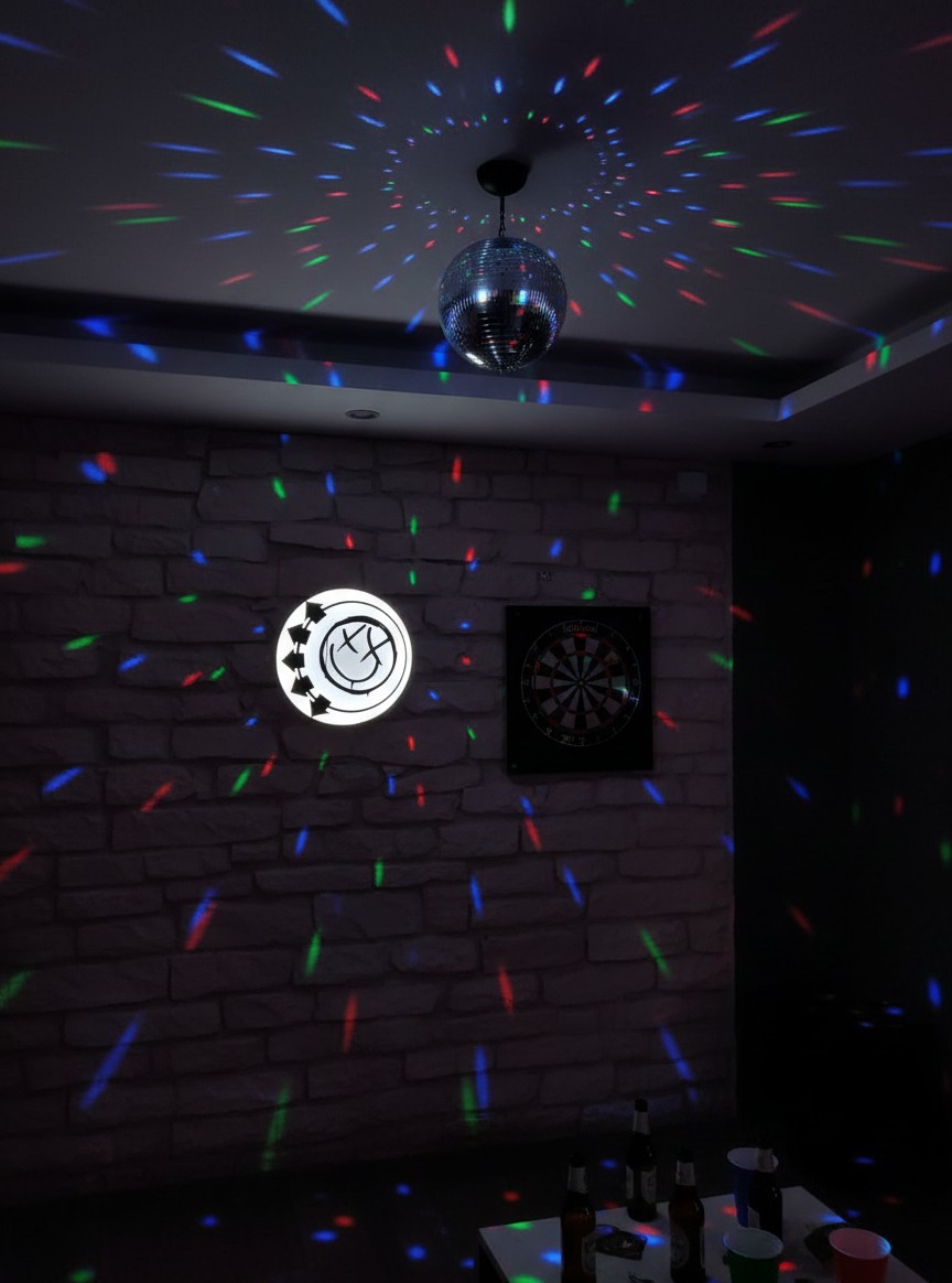 Blink-182 LED-Leuchtschild Wanddeko Musik-Deko Geschenk - Mockup
