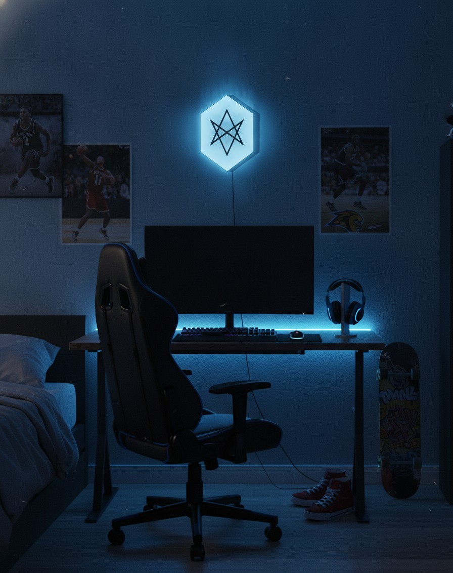 Bring Me the Horizon LED-Leuchtschild Wanddeko Musik-Deko Geschenk - Mockup