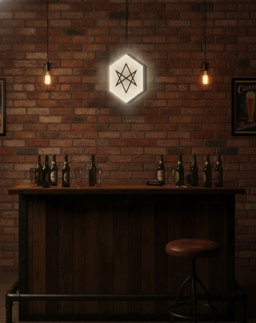 Bring Me the Horizon LED-Leuchtschild Wanddeko Musik-Deko Geschenk - Mockup