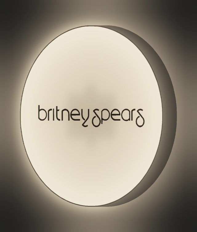 Britney Spears LED-Leuchtschild leuchtend
