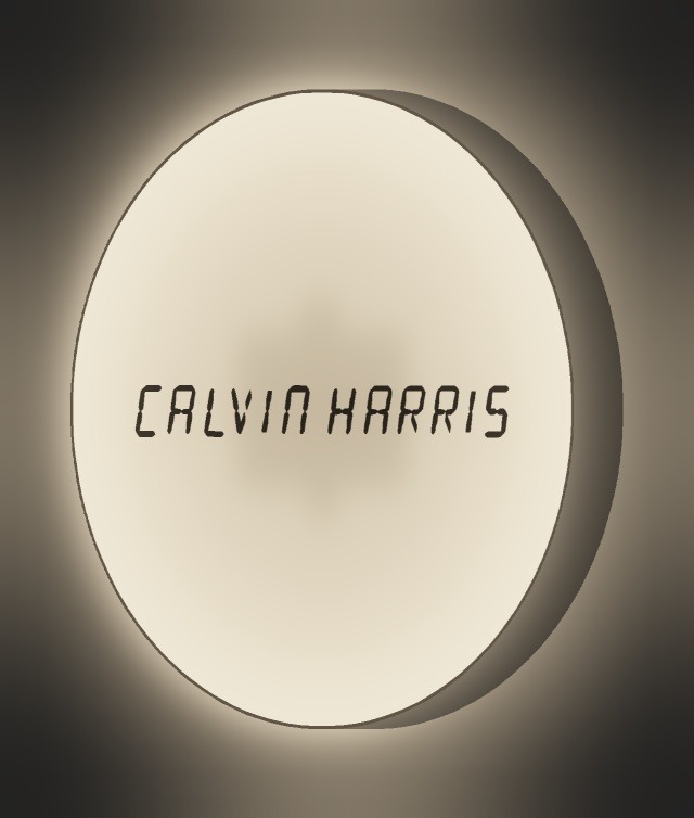 Calvin Harris LED-Leuchtschild leuchtend