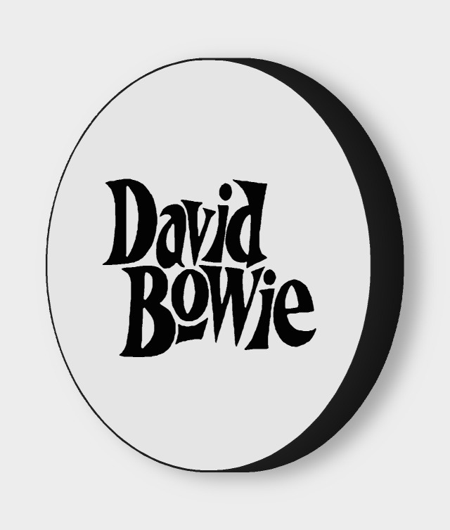 David Bowie LED-Leuchtschild ausgeschaltet