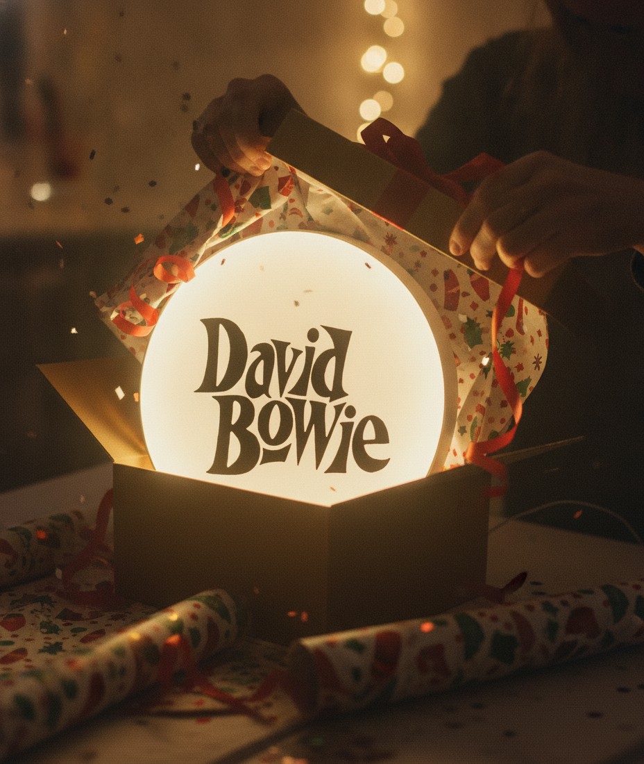 David Bowie LED-Leuchtschild Wanddeko Musik-Deko Geschenk - Mockup