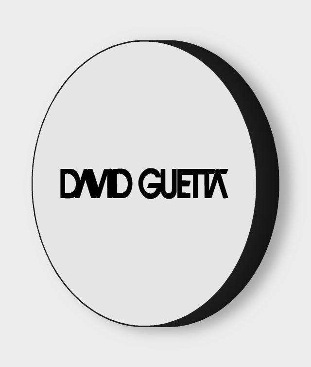 David Guetta LED-Leuchtschild ausgeschaltet