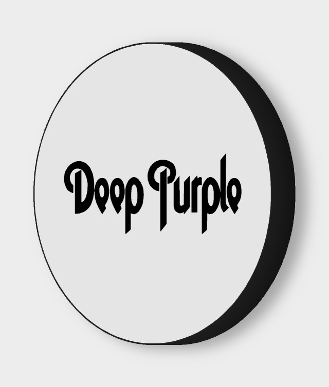 Deep Purple LED-Leuchtschild ausgeschaltet