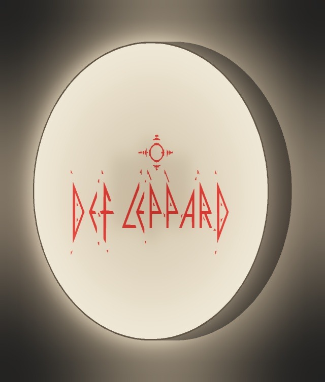 Def Leppard LED-Leuchtschild leuchtend