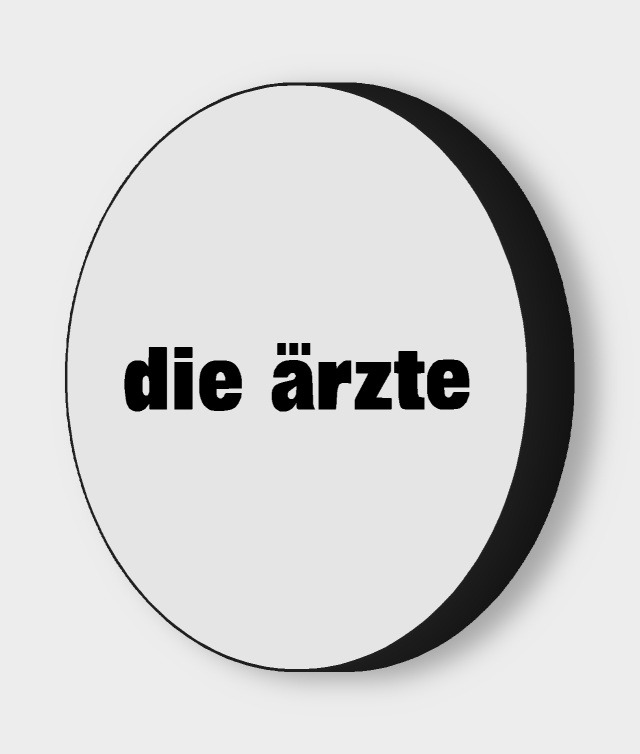 Die Ärzte LED-Leuchtschild ausgeschaltet