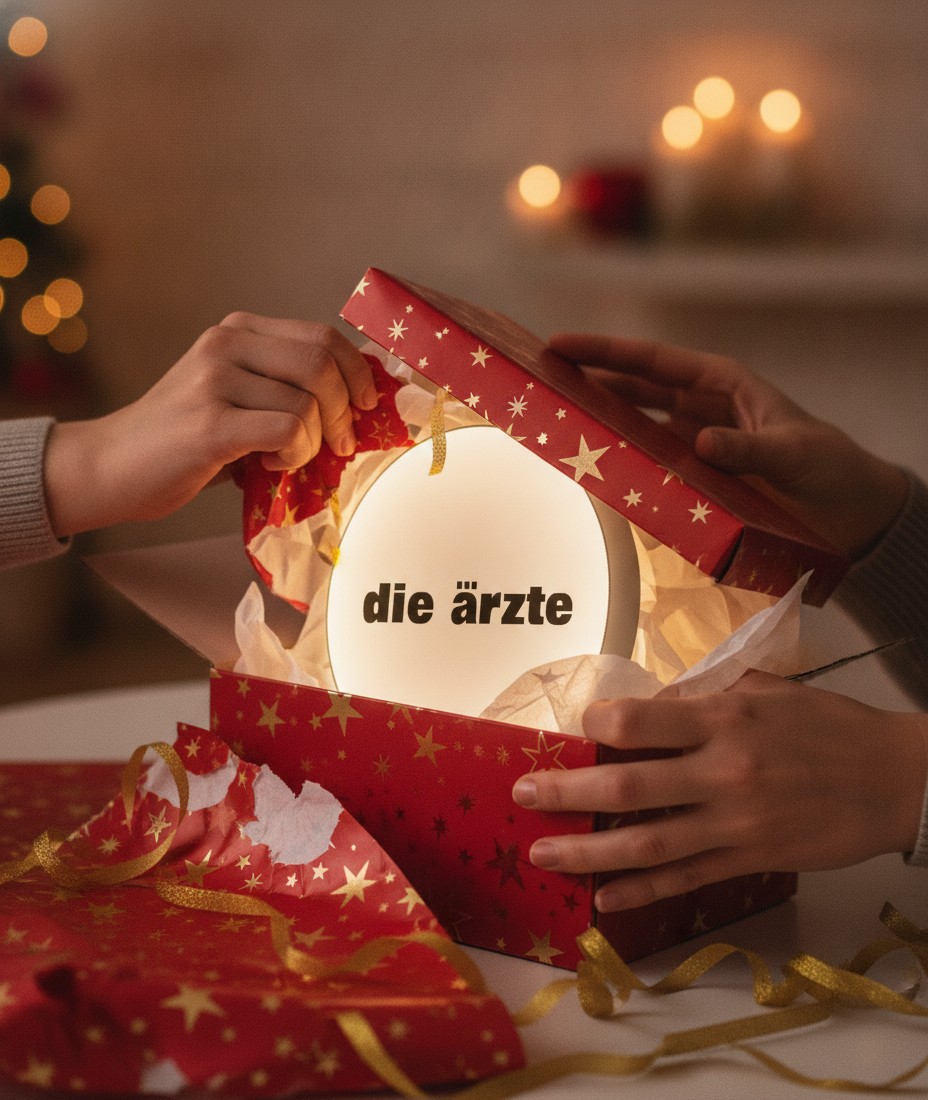 Die Ärzte LED-Leuchtschild Wanddeko Musik-Deko Geschenk - Mockup