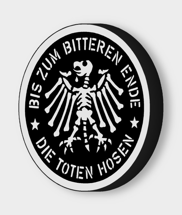 Die Toten Hosen LED-Leuchtschild ausgeschaltet
