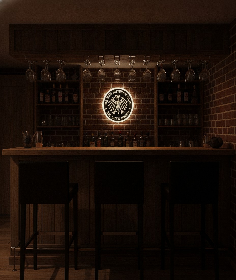 Die Toten Hosen LED-Leuchtschild Wanddeko Musik-Deko Geschenk - Mockup