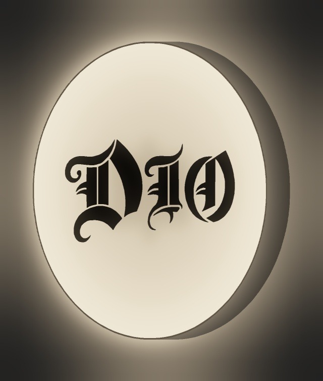 Dio LED-Leuchtschild leuchtend