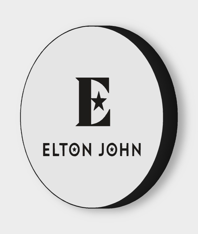 Elton John LED-Leuchtschild ausgeschaltet