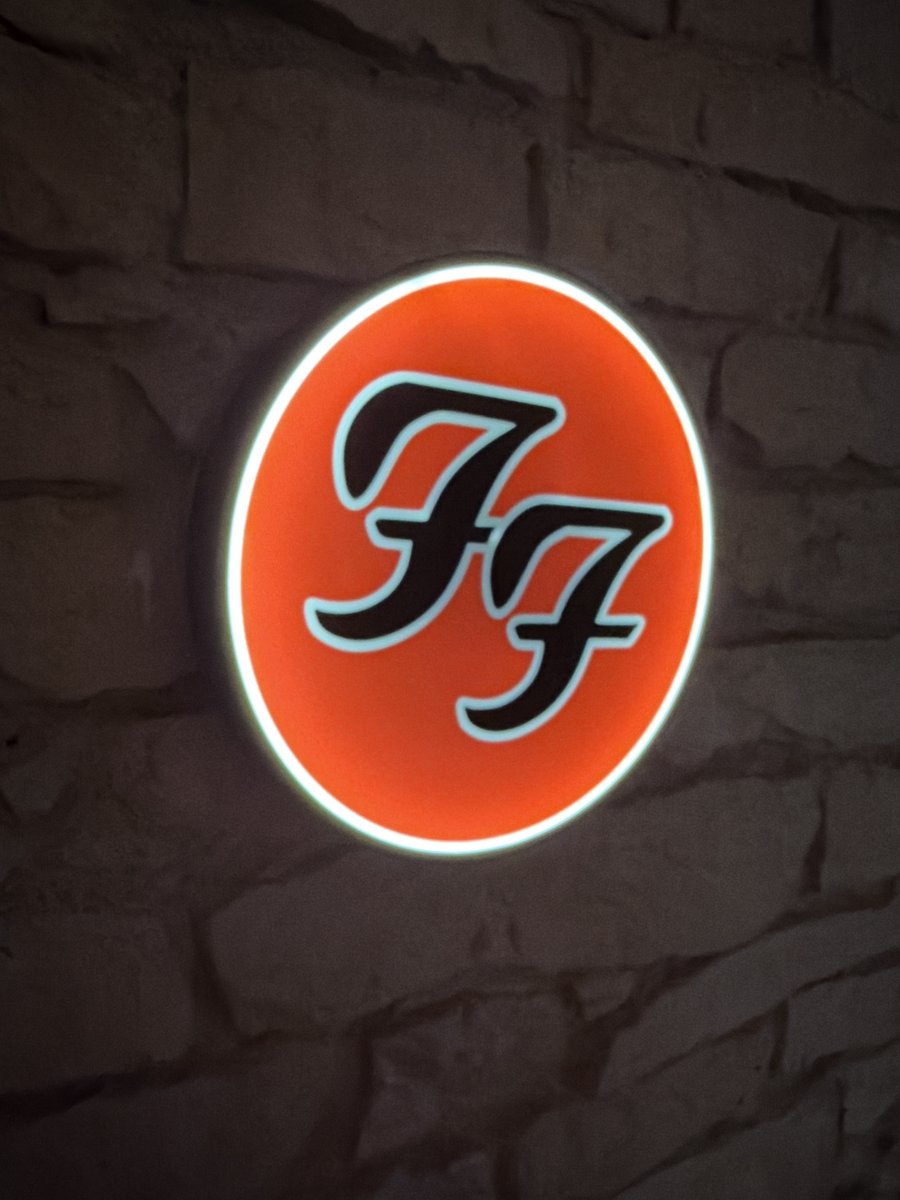 Foo Fighters LED-Leuchtschild Wanddeko Musik-Deko Geschenk
