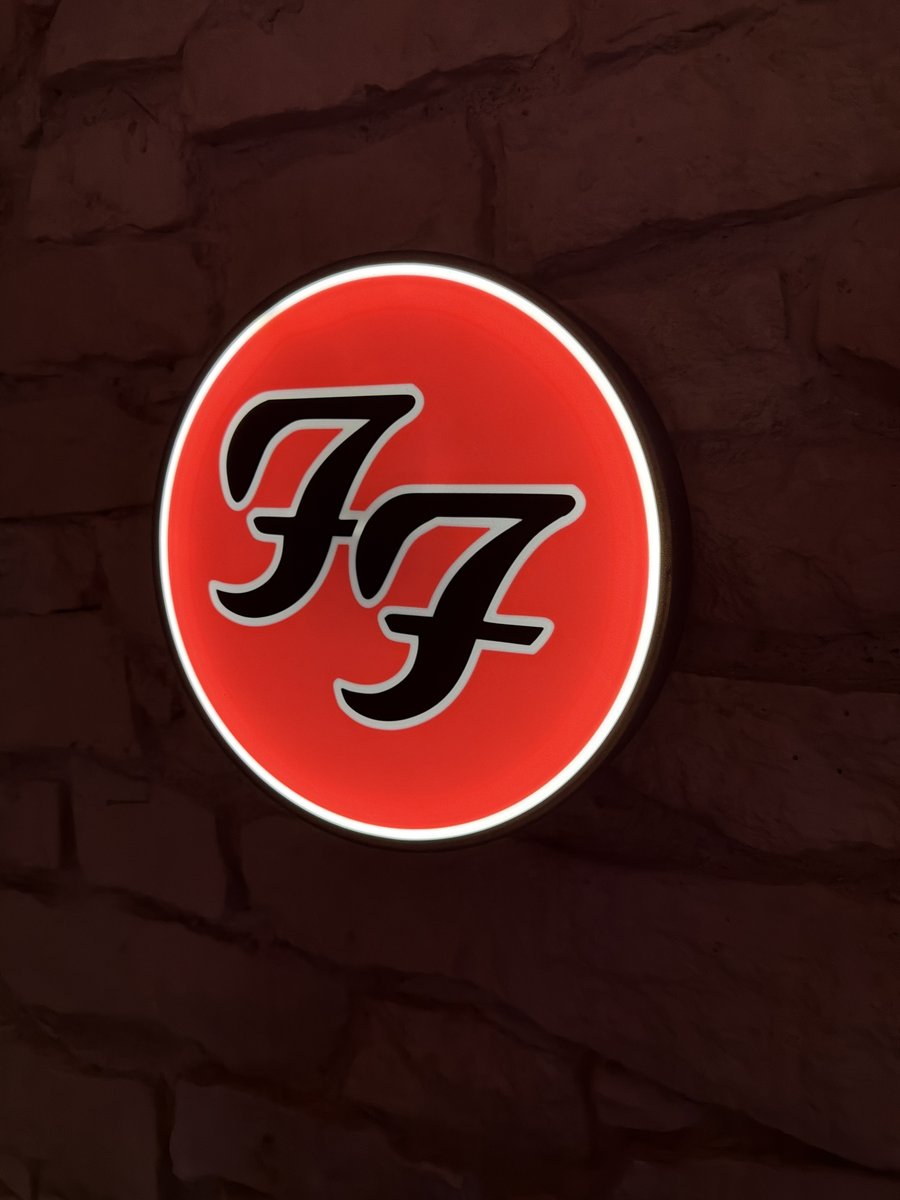 Foo Fighters LED-Leuchtschild Wanddeko Musik-Deko Geschenk