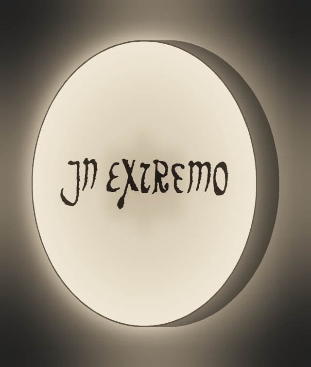 In Extremo LED-Leuchtschild leuchtend