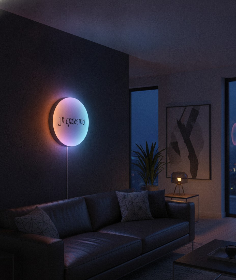 In Extremo LED-Leuchtschild Wanddeko Musik-Deko Geschenk - Mockup