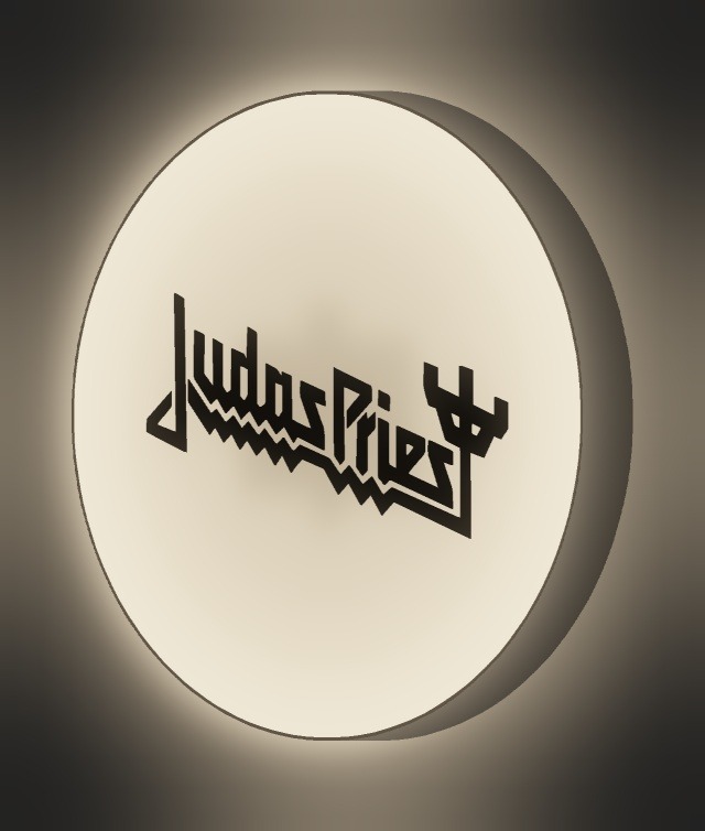 Judas Priest LED-Leuchtschild leuchtend