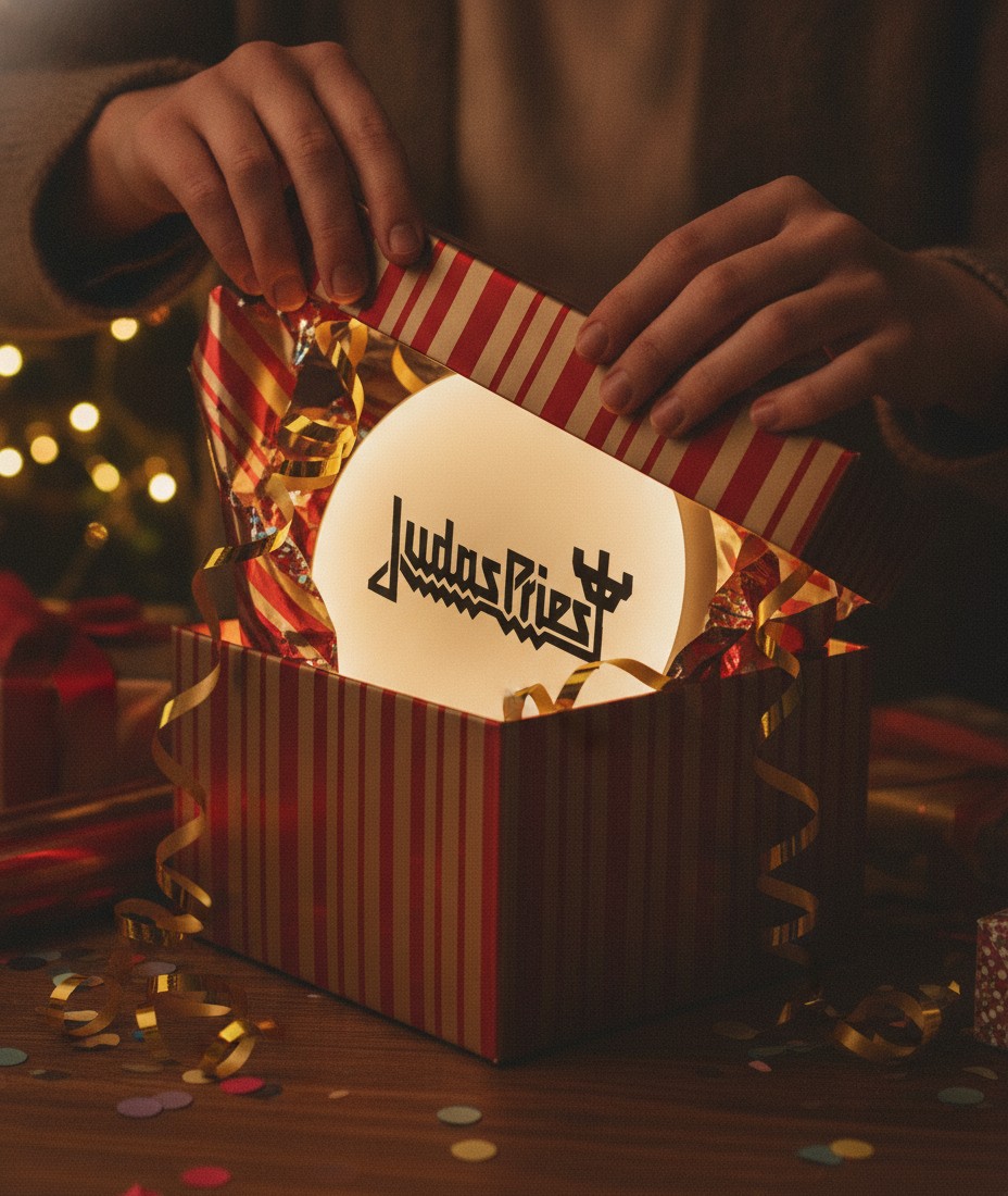 Judas Priest LED-Leuchtschild Wanddeko Musik-Deko Geschenk - Mockup