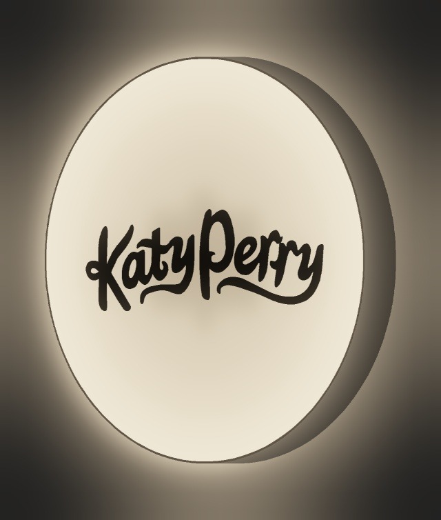 Katy Perry LED-Leuchtschild leuchtend