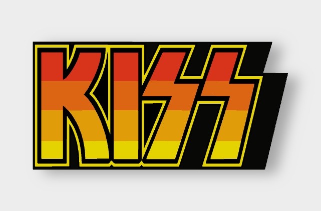Kiss LED-Leuchtschild ausgeschaltet