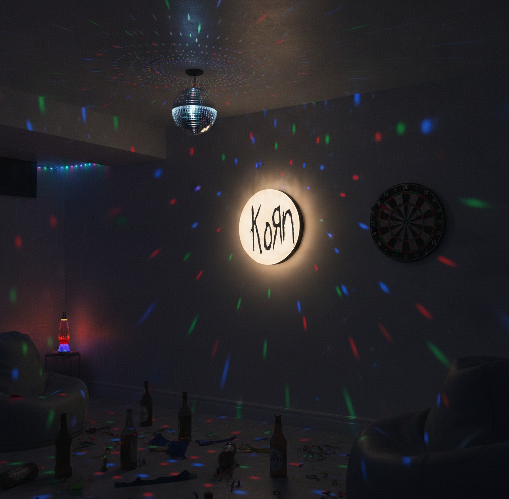 Korn LED-Leuchtschild Wanddeko Musik-Deko Geschenk - Mockup