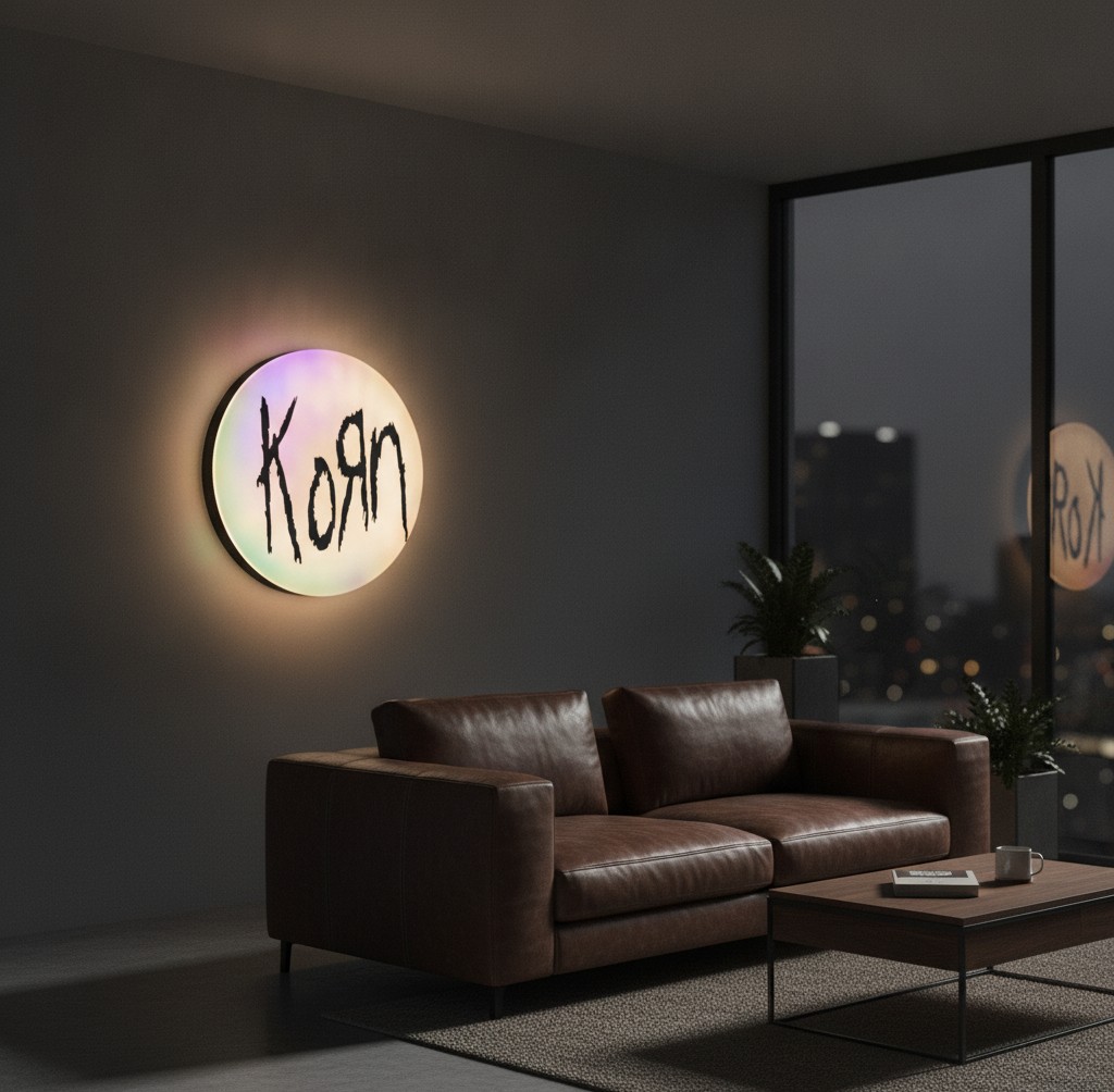 Korn LED-Leuchtschild Wanddeko Musik-Deko Geschenk - Mockup