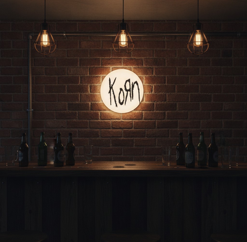 Korn LED-Leuchtschild Wanddeko Musik-Deko Geschenk - Mockup