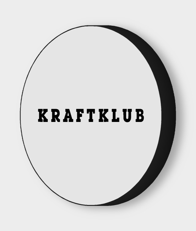 Kraftklub LED-Leuchtschild ausgeschaltet