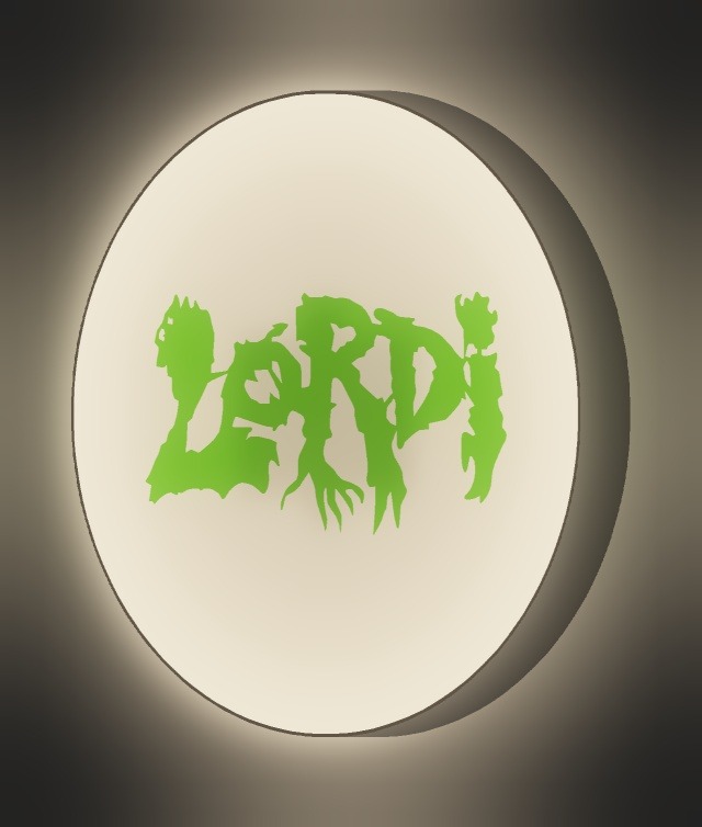 Lordi LED-Leuchtschild leuchtend