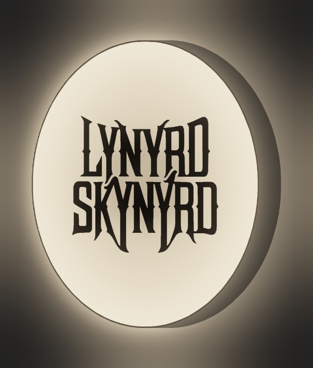 Lynyrd Skynyrd LED-Leuchtschild leuchtend