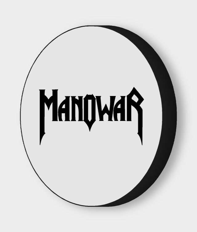 Manowar LED-Leuchtschild ausgeschaltet