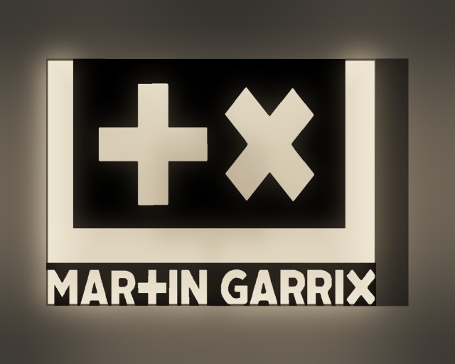 Martin Garrix LED-Leuchtschild leuchtend