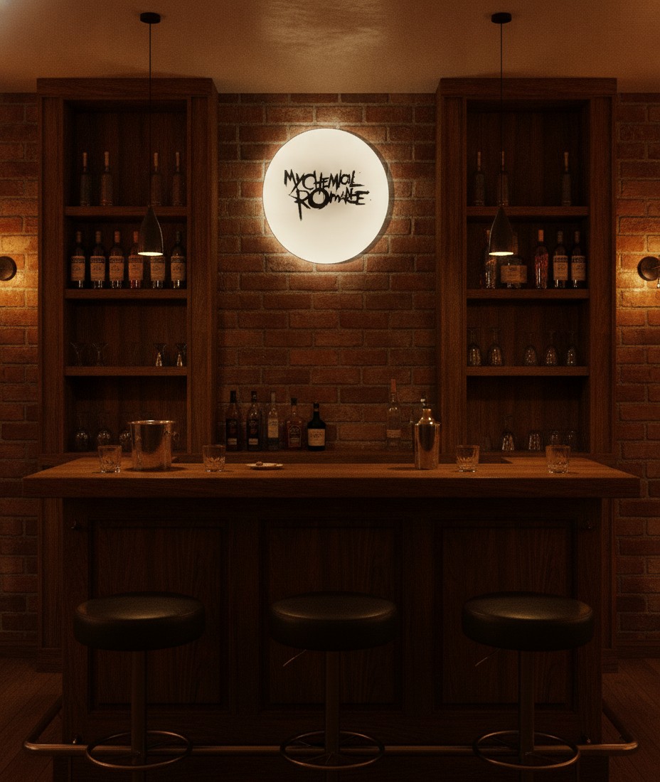 My Chemical Romance LED-Leuchtschild Wanddeko Musik-Deko Geschenk - Mockup