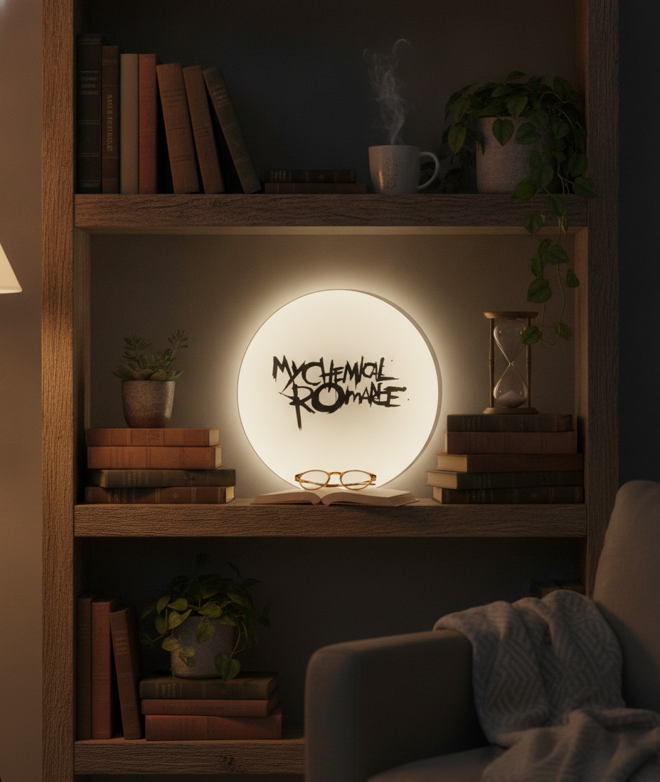 My Chemical Romance LED-Leuchtschild Wanddeko Musik-Deko Geschenk - Mockup
