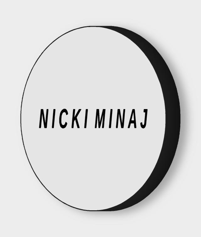 Nicki Minaj LED-Leuchtschild ausgeschaltet